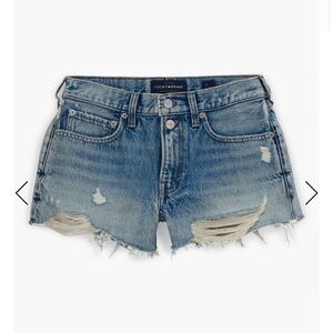 Lucky Brand // Mid Rise Cut Off Distressed Shorts